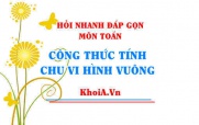 Công thức tính chu vi hình vuông viết như nào? Hỏi nhanh đáp gọn môn Toán